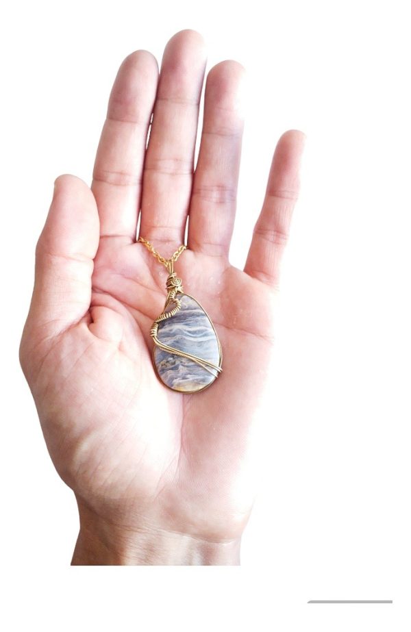 Fluorita Arcoiris Collar Con Piedra Natural, Regulable. - Imagen 2