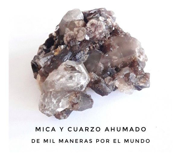 Mica Y Cuarzo Ahumado. Piedra Natural. Pieza Única Colección - Imagen 4