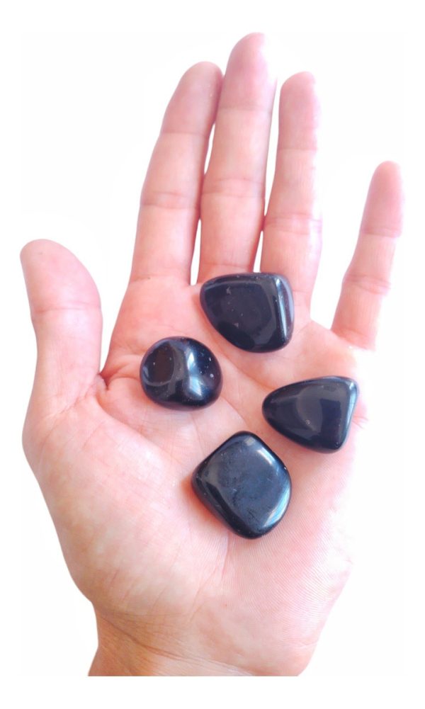 Obsidiana Negra Pulida Piedra Energética. Protección-cambios - Imagen 2