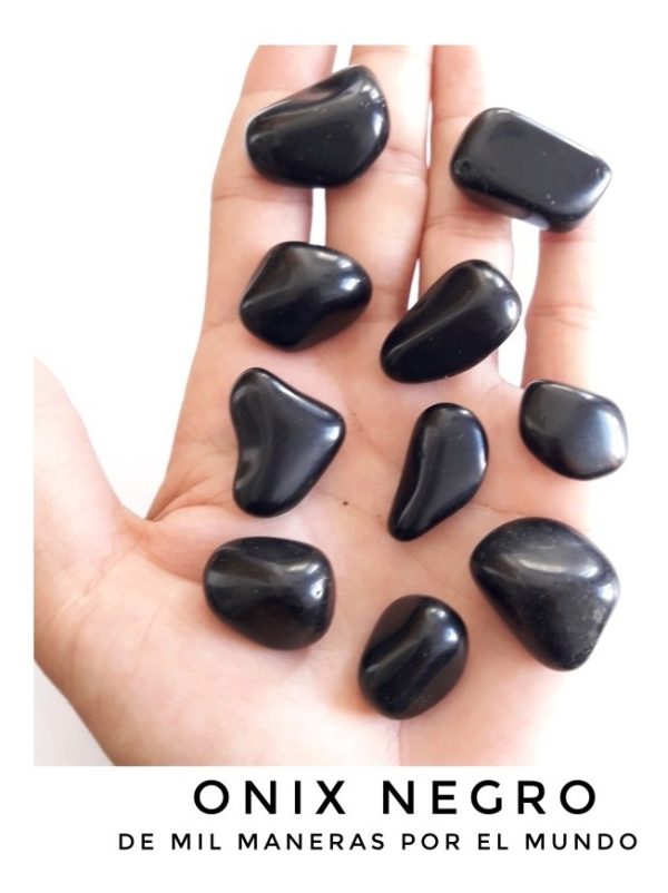 Onix Negro Piedra Energética Natural . Piedra De Protección - Imagen 3