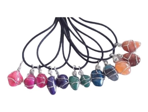 COLLAR ACERO - ÁGATA - Equilibrio Emocional