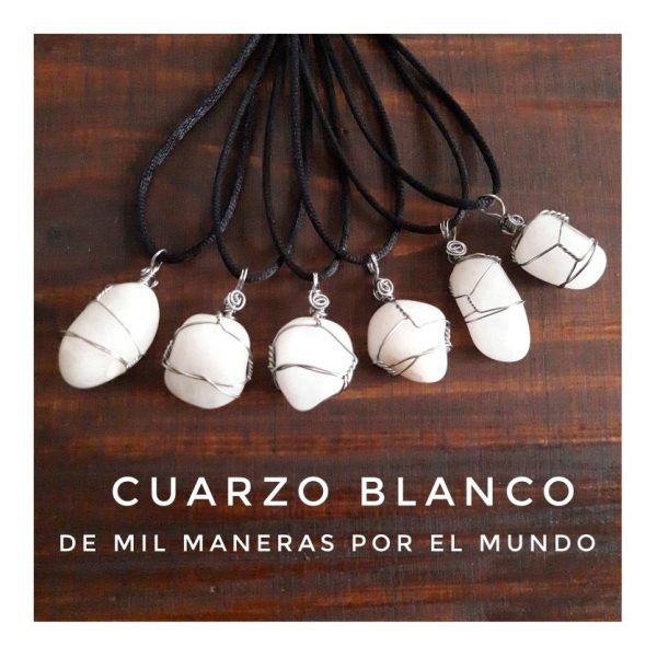 COLLAR ACERO - CUARZO BLANCO - Ansiedad y Estrés - Imagen 3