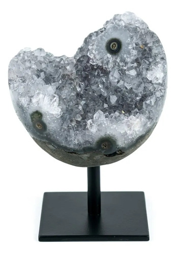Amatista De Colección Con Base De Hierro. Piedra Ntural