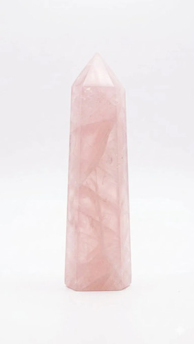 Obelisco, Cuarzo Rosa. Piedra Natural. Gemoterapia, Amor