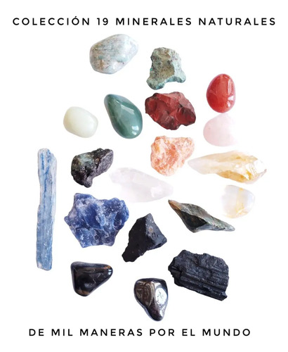 Colección 19 Minerales , Piedras Naturales Energéticas - - Imagen 3
