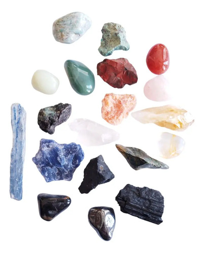 Colección 19 Minerales , Piedras Naturales Energéticas -