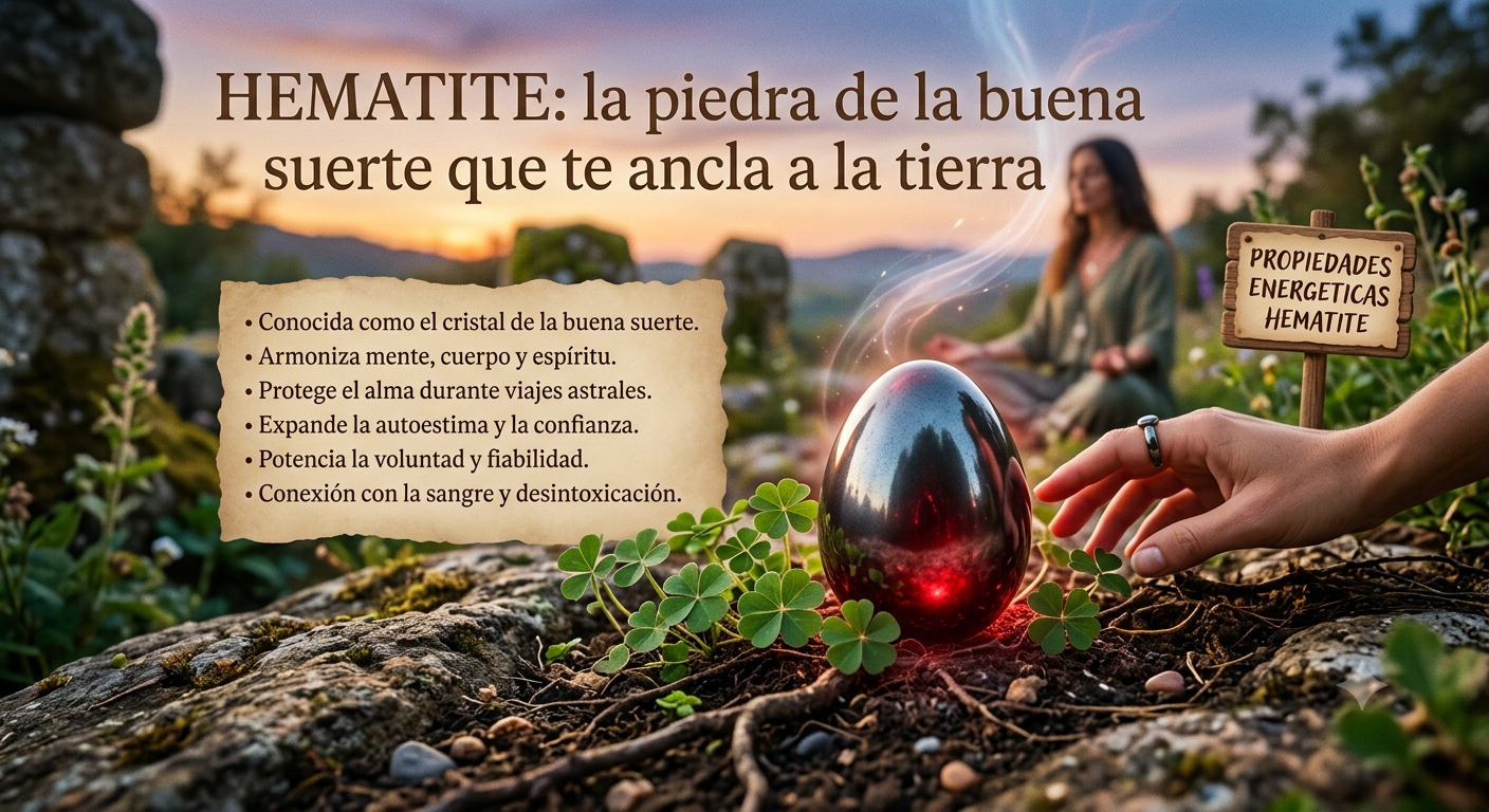 Hematite: la piedra de la buena suerte que te ancla a la tierra