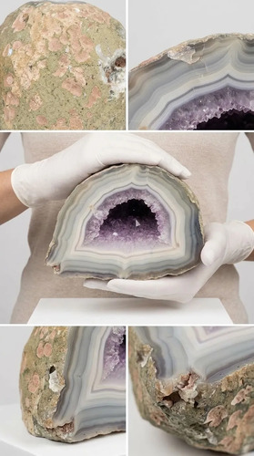 Amatista Grande Hueco Piedra De Colección. Transmutación. - Imagen 3