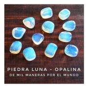 Opalina piedra de la luna natural intuición ciclicidad